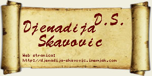 Đenadija Škavović vizit kartica